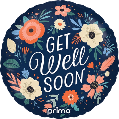 18" Get Well Soon Floral - Premium Party Distribution