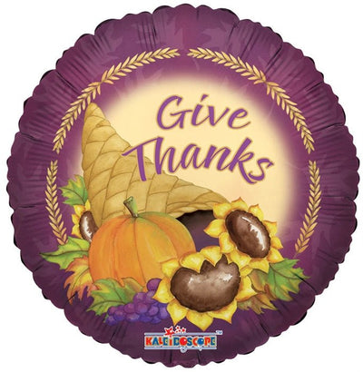 18" Give Thanks - Premium Party Distribution