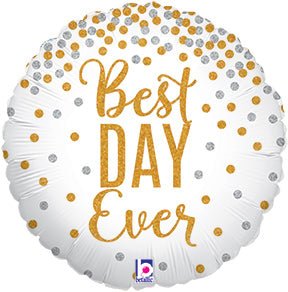 18" Glittering Best Day Ever - Premium Party Distribution