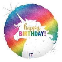 18" Glittering Unicorn Birthday - Premium Party Distribution