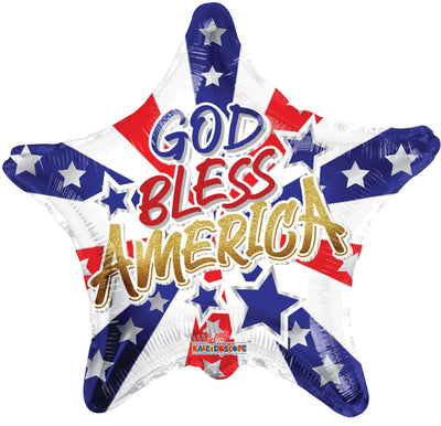 18" God Bless America - Premium Party Distribution
