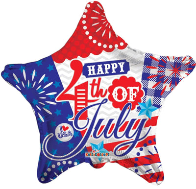 18" Happy 4th Of July - Premium Party Distribution