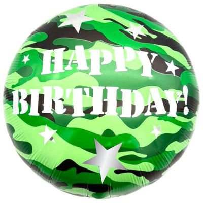 18" Happy Birthday - Army (50ct) - Party America - Premium Party Distribution