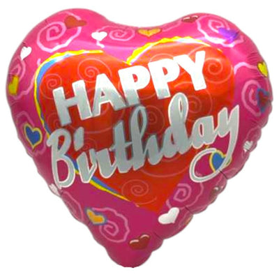 18" Happy Birthday - Assorted Hearts (20ct) - Premium Party Distribution