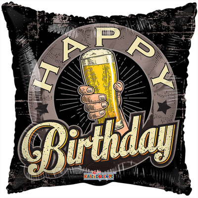 18" Happy Birthday - Beer (100ct) - Premium Party Distribution