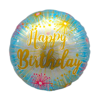 18" Happy Birthday - Blue Blast (20ct) - Premium Party Distribution