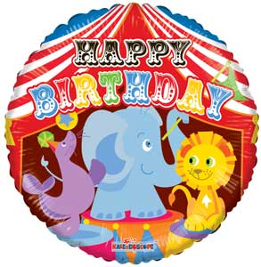18" Happy Birthday Circus - Premium Party Distribution