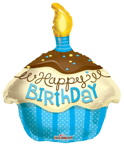 18" Happy Birthday Cupcake (100ct) - Premium Party Distribution