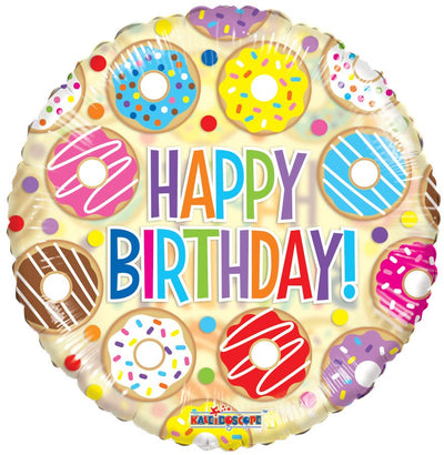 18" Happy Birthday - Donuts (100ct) - Premium Party Distribution