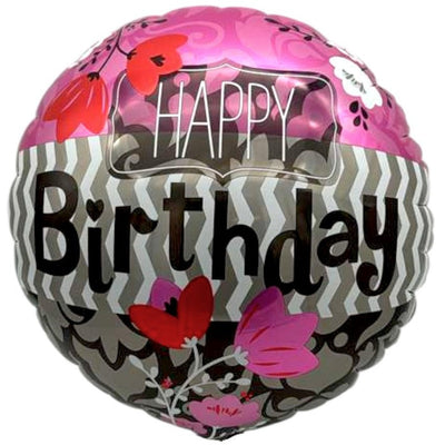 18" Happy Birthday - Flowers (20ct) - Premium Party Distribution