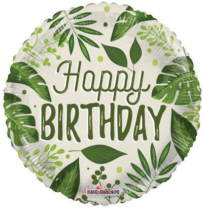 18” Happy Birthday Foliage (100ct) - Premium Party Distribution