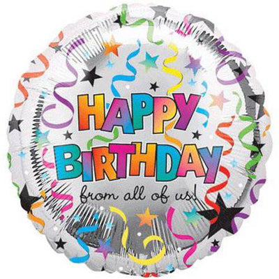 18" Happy Birthday from All of Us 1ct - Anagram - Premium Party Distribution