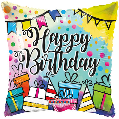 18" Happy Birthday - Gifts (100ct) - Premium Party Distribution