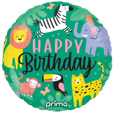 18" Happy Birthday Jungle - Premium Party Distribution