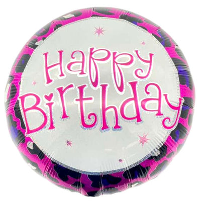 18" Happy Birthday - Leopard Print (20ct) - Premium Party Distribution