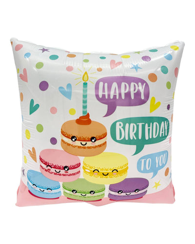 18" Happy Birthday Macaroon (100ct) - Premium Party Distribution