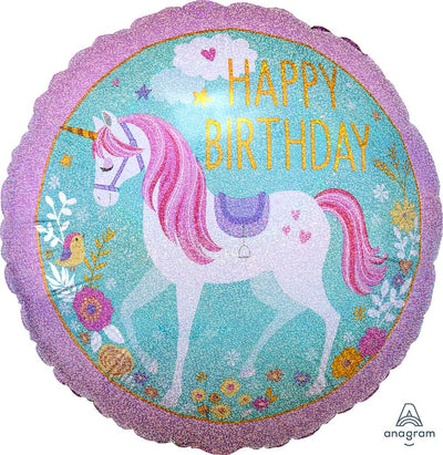 18" Happy Birthday - Magical Unicorn - Premium Party Distribution