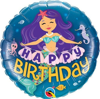18" Happy Birthday Mermaid - Premium Party Distribution