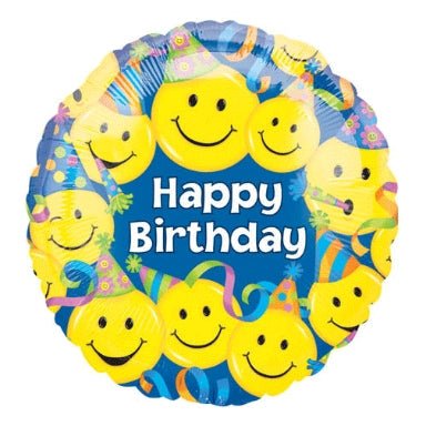 18" Happy Birthday Smiles - Premium Party Distribution