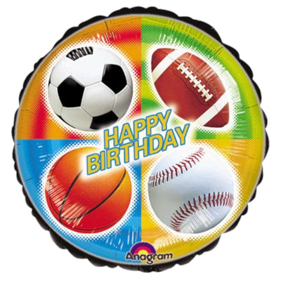 18" Happy Birthday - Sports Balls - Premium Party Distribution