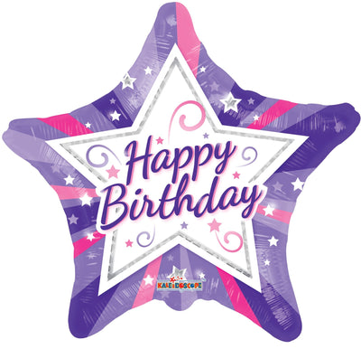 18" Happy Birthday Star - Premium Party Distribution