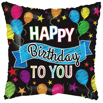 18" Happy Birthday to You Foil Balloon 1ct 11438Conver - Premium Party Distribution