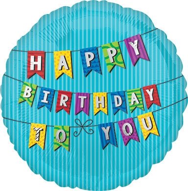 18" Happy Birthday to You Pennants (10ct) - Premium Party Distribution