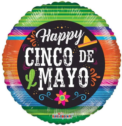 18" Happy Cinco De Mayo Sarape - Premium Party Distribution