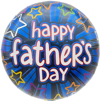 18" Happy Father's Day Blue Stars (50ct) - Premium Party Distribution