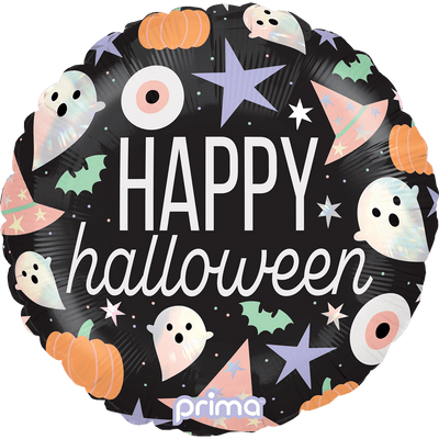 18" Happy Halloween Holographic Icons - Premium Party Distribution