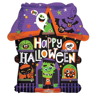 18" Happy Halloween - House - Premium Party Distribution