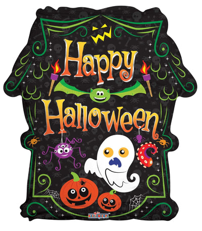 18" Happy Halloween - Scary Haunted House - Premium Party Distribution