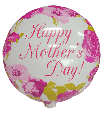 18" Happy Mother's Day Flower Balloon Pack of 50ct - Party America - Premium Party Distribution