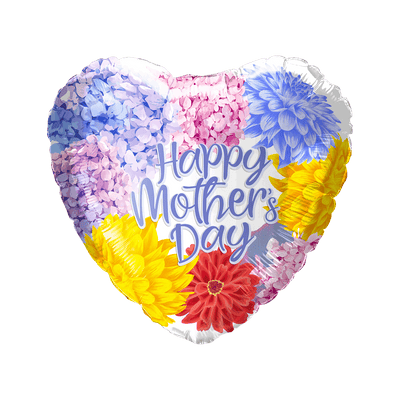 18” Happy Mother’s Day Flowers Balloon 50ct - Party America - Premium Party Distribution