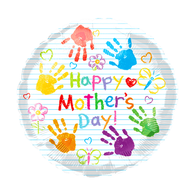 18" Happy Mother's Day Hand Paint Balloon 50ct - Party America - Premium Party Distribution