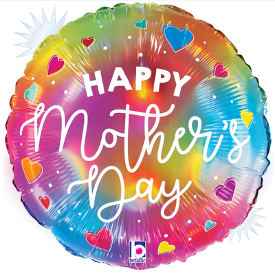 18" Happy Mother's Day Opal Colorful - Betallic - Premium Party Distribution