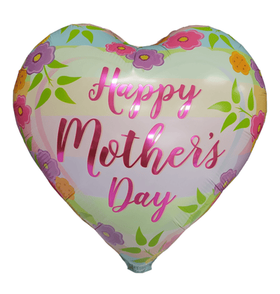 18" Happy Mother's Day Pastel Stripes Balloon 50ct - Party America - Premium Party Distribution