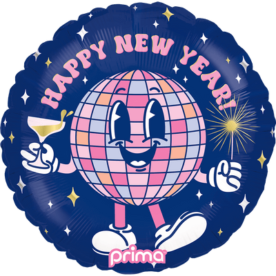 18" Happy New Year Disco Ball Buddy - Premium Party Distribution