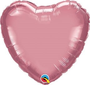 18" Heart - Chrome Mauve - Premium Party Distribution