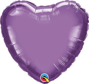 18" Heart - Chrome Purple (10ct) - Premium Party Distribution