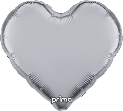 18" Heart - Silver - Premium Party Distribution