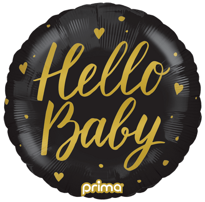 18" Hello Baby - Black - Premium Party Distribution