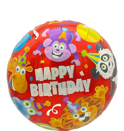 18" Holographic Jungle Happy Birthday (20ct) - Premium Party Distribution
