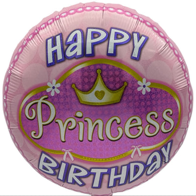 18" Holographic Princess Happy Birthday (20ct) - Premium Party Distribution