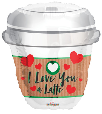 18" I Love You A Latte - Premium Party Distribution