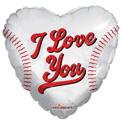 18" I Love You Baseball Heart - Premium Party Distribution