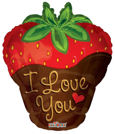 18" I Love You Chocolate Strawberry - Premium Party Distribution