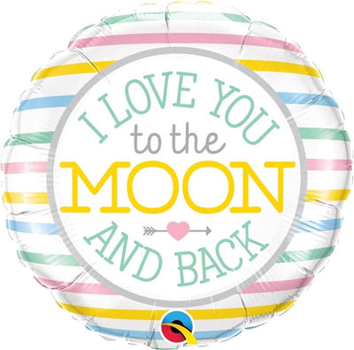 18" I Love You to the Moon & Back - Premium Party Distribution