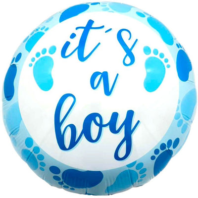 18" It's a Boy - Footprints (50ct) - Party America - Premium Party Distribution