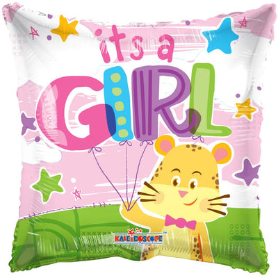 18" It's A Girl Cheetah - Premium Party Distribution